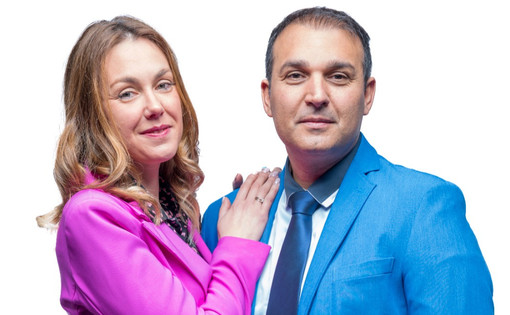 Luigi Barisciani e sua moglie, Sara Bracco Luigi Barisciani e sua moglie, Sara Bracco