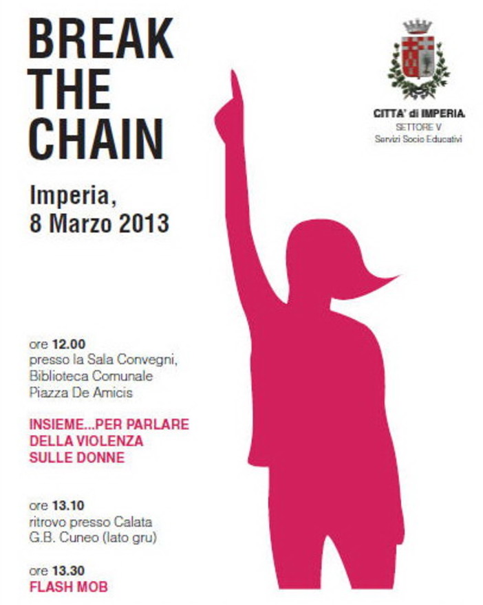8 marzo 2013 - Festa della Donna: ad Imperia ‘Insieme… per parlare della violenza sulle donne’