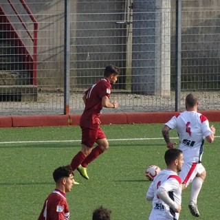 Borgosesia-Ghivizzano in azione (foto tratta dalla Pagina Facebook del ASD Borgosesia)