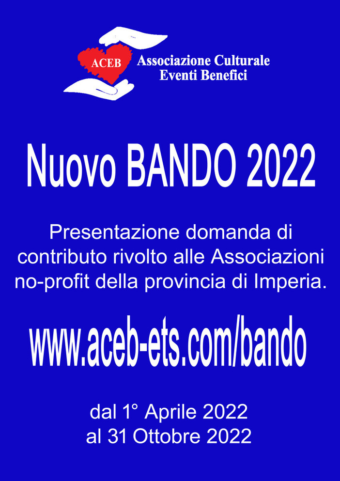 Pubblicato il nuovo bando di ACEB per le associazioni no profit della provincia
