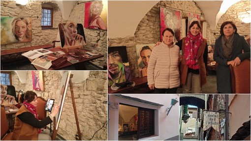 A Vallecrosia alta il ‘cantun de l’artista’ ospita l’atelier di Barbara Trapani (Foto e video)
