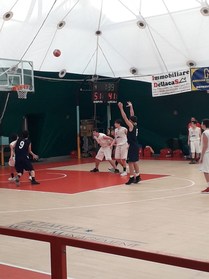 Pallacanestro: sofferta vittoria a Vado Ligure per gli under 18 dell'Imperia Basket