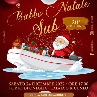 Imperia: sabato in Calata Cuneo appuntamento con Babbo Natale Sub