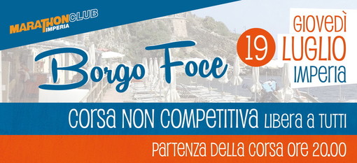 Imperia: ‘Borgo Foce Night Run’, giovedì sera alle 20 corri o cammina sulla passeggiata degli innamorati