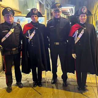 Sanremo: Carabinieri 'rinforzati' e con una pattuglia in alta uniforme per il controllo del Natale (Foto)