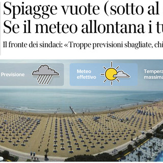 La pagina del Corriere della Sera