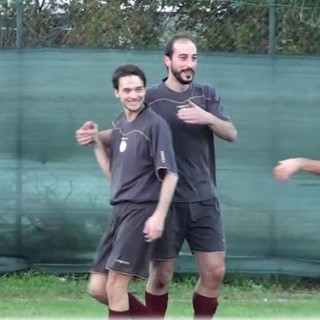 Matteo Costantini in compagnia di bomber Labricciosa