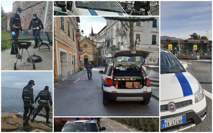 Sanremo: un barbecue e del cibo di fronte a Santa Tecla, intervento della Polizia Municipale (Foto)
