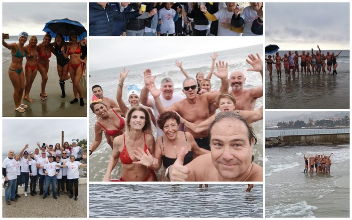 Sanremo: un 'Cimento' c'è stato comunque, 15 temerari hanno fatto il bagno ai 'Tre Ponti' (Foto) Sanremo: un 'Cimento' c'è stato comunque, 15 temerari hanno fatto il bagno ai 'Tre Ponti' (Foto)