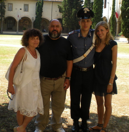 Sanremo: gli auguri degli amici dell'ItalCaccia al neo maresciallo dei Carabinieri Valerio Calvi