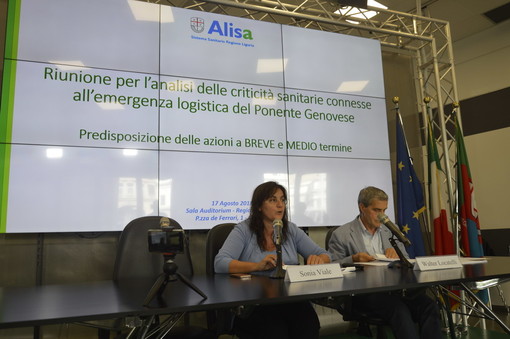 Crollo del ponte sul Polcevera: l'Assessore Viale rassicura sui trasporti dei malati agli ospedali genovesi (Video)