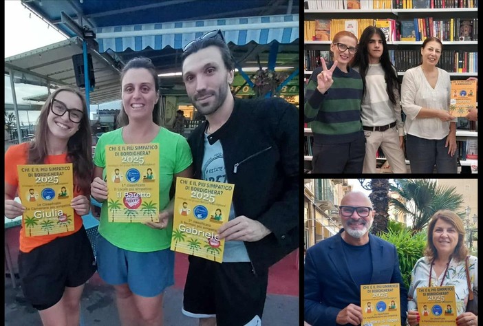 "Chi è il più simpatico di Bordighera?": svelati i vincitori del sondaggio social (Foto)