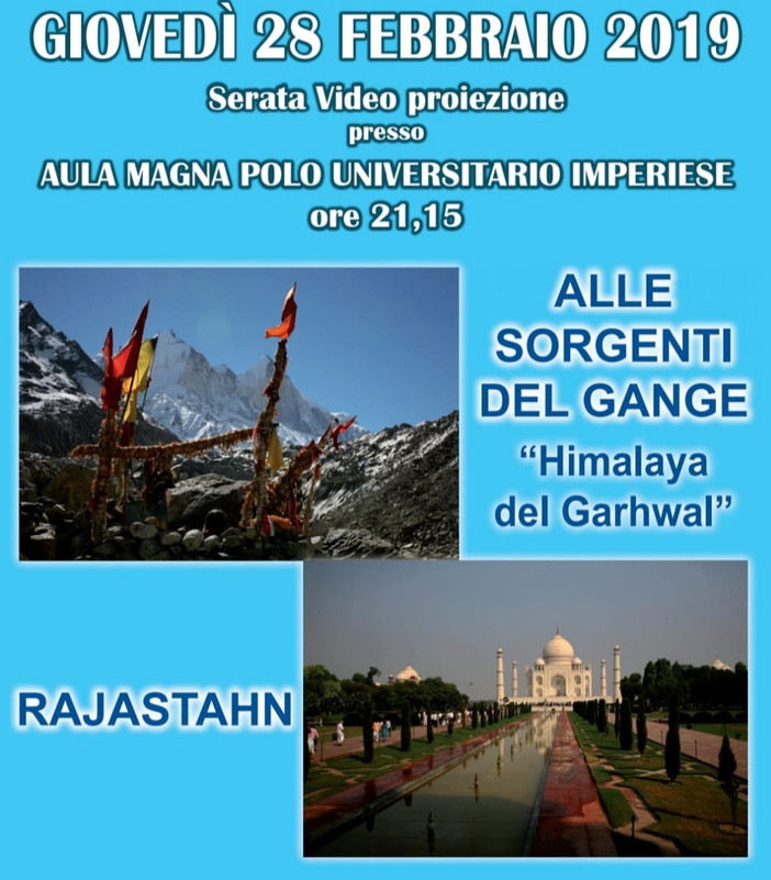 Imperia: questa sera al Polo Universitario una serata di videoproiezioni dedicata al Kedar Dome Imperia: questa sera al Polo Universitario una serata di videoproiezioni dedicata al Kedar Dome