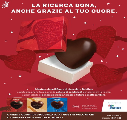 Sabato e domenica prossimi anche nella nostra provincia i 'Cuori di cioccolato' di Telethon con gli 'Angeli di Pace' Sabato e domenica prossimi anche nella nostra provincia i 'Cuori di cioccolato' di Telethon con gli 'Angeli di Pace'