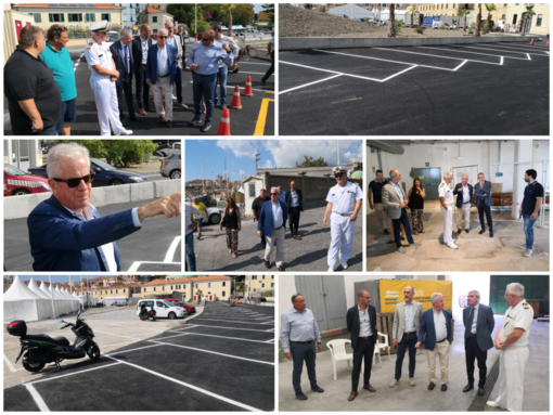 Imperia: inaugurata la nuova area parcheggio di calata Anselmi, Scajola "Abbattiamo i muri e rilanciamo le aree degradate" (Foto e video) Imperia: inaugurata la nuova area parcheggio di calata Anselmi, Scajola "Abbattiamo i muri e rilanciamo le aree degradate" (Foto e video)