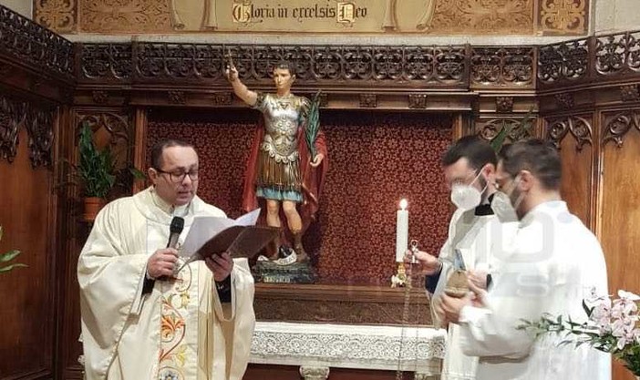 A Sanremo nella Chiesa di Tutti i Santi collocata la nuova statua di Sant'Espedito A Sanremo nella Chiesa di Tutti i Santi collocata la nuova statua di Sant'Espedito