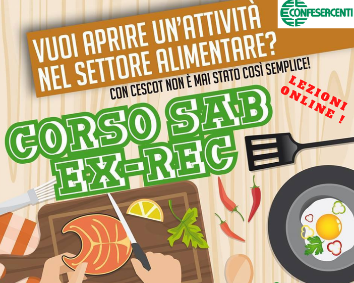 Riaperte le iscrizioni per il corso di somministrazione di alimenti e bevande del Cescot Confesercenti Riaperte le iscrizioni per il corso di somministrazione di alimenti e bevande del Cescot Confesercenti