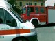 Testacoda con l'auto in via Borea a Sanremo: l'incidente all'alba, intervento dei vigili del fuoco