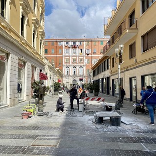 Il cantiere di via Escoffier