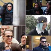 Le immagini dall'esterno del Teatro Ariston (foto Erika Bonazinga) Le immagini dall'esterno del Teatro Ariston (foto Erika Bonazinga)