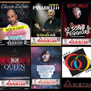 Da Checco Zalone ad Alessandro Cattelan passando per Beppe Grillo: un ricco calendario di marzo per il Teatro Ariston di Sanremo