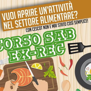 Imperia: da lunedì prossimo al Cescot Confesercenti corso per aprire nuove attività di somministrazione alimenti