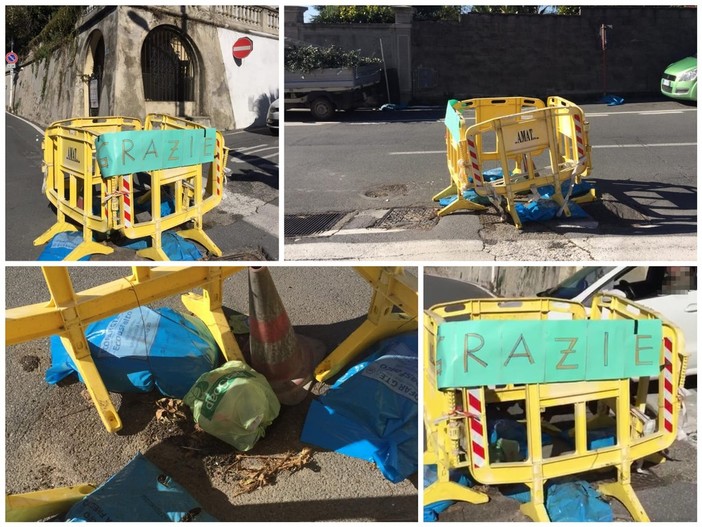 Imperia: da mesi accesso a ostacoli per le auto in via Roncati Carli, i residenti protestano. Amat "Lavori previsti per la prossima settimana" (Foto) Imperia: da mesi accesso a ostacoli per le auto in via Roncati Carli, i residenti protestano. Amat "Lavori previsti per la prossima settimana" (Foto)