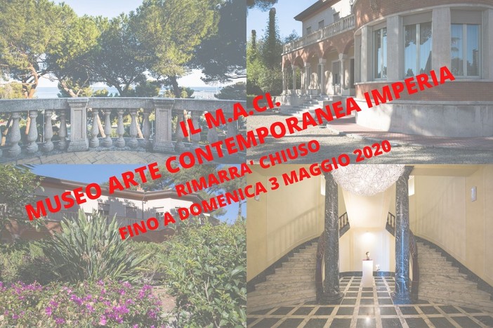 Emergenza Coronavirus: il Museo di Arte Contemporanea di Imperia resterà chiuso fino al 3 maggio Emergenza Coronavirus: il Museo di Arte Contemporanea di Imperia resterà chiuso fino al 3 maggio