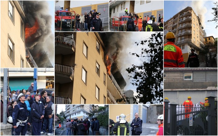 Sanremo: incendio di oggi in strada Mongioie, il racconto di un pomeriggio tragico (Foto e Video) Sanremo: incendio di oggi in strada Mongioie, il racconto di un pomeriggio tragico (Foto e Video)