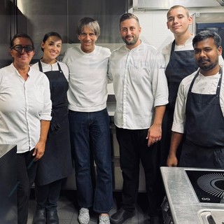 Vallecrosia: chef Davide Oldani ospite al ristorante 'Iride', Fabiano Biamonti "Non mi sembra vero, un mito nella mia cucina"