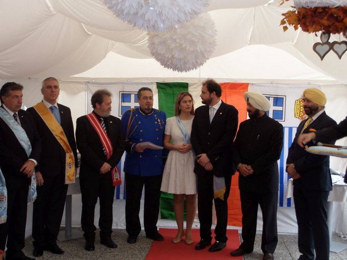 Cerimonia di investitura del nuovo console del Principato di Seborga in India Sir Surinder Pal Singh Oberoi