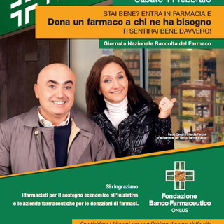 ‘Dona un farmaco a chi ne ha bisogno’, sabato 11 febbraio, 12a Giornata Nazionale di Raccolta del Farmaco