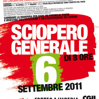 Sciopero Generale CGIL: il corteo ad Imperia "contro la manovra iniqua e sbagliata del governo"