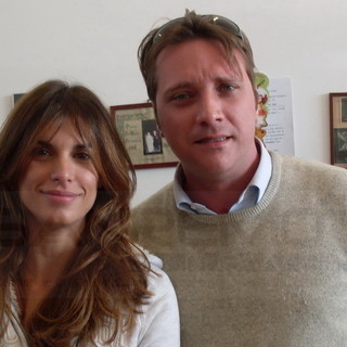 61° Festival di Sanremo: la bella Elisabetta Canalis insieme a Simone Baggioli