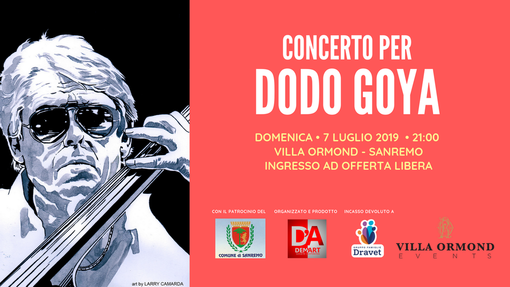 Sanremo: domenica prossima, 'Concerto per Dodo Goya' con 'Aperitivo pre-Concerto'