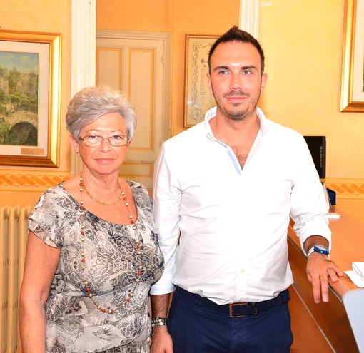 L'Assessore Pireri e Federico Musso L'Assessore Pireri e Federico Musso