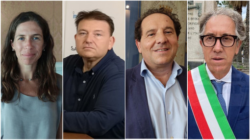 Da sinistra, Marcella Roggero, Gianmarco Oneglio, Luca Volpe e Alberto Biancheri Da sinistra, Marcella Roggero, Gianmarco Oneglio, Luca Volpe e Alberto Biancheri