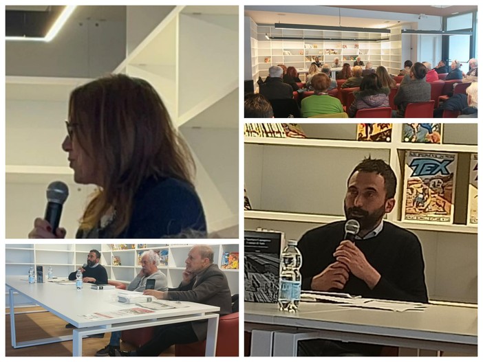 Vallecrosia al Mare, biblioteca gremita per il libro sui campi di Salò di Carlo Spartaco Capogreco (Foto) Vallecrosia al Mare, biblioteca gremita per il libro sui campi di Salò di Carlo Spartaco Capogreco (Foto)