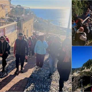 Ventimiglia, passeggiata alla scoperta della via Iulia Augusta: in tanti a "Camminando tra terra e mare" (Foto)