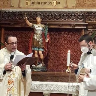 A Sanremo nella Chiesa di Tutti i Santi collocata la nuova statua di Sant'Espedito A Sanremo nella Chiesa di Tutti i Santi collocata la nuova statua di Sant'Espedito