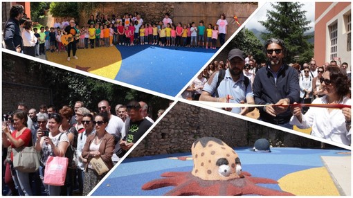 Taggia: ecco la nuova area giochi dell'asilo Regina Margherita, un viaggio nel mare per i più piccini (Foto e Video) Taggia: ecco la nuova area giochi dell'asilo Regina Margherita, un viaggio nel mare per i più piccini (Foto e Video)
