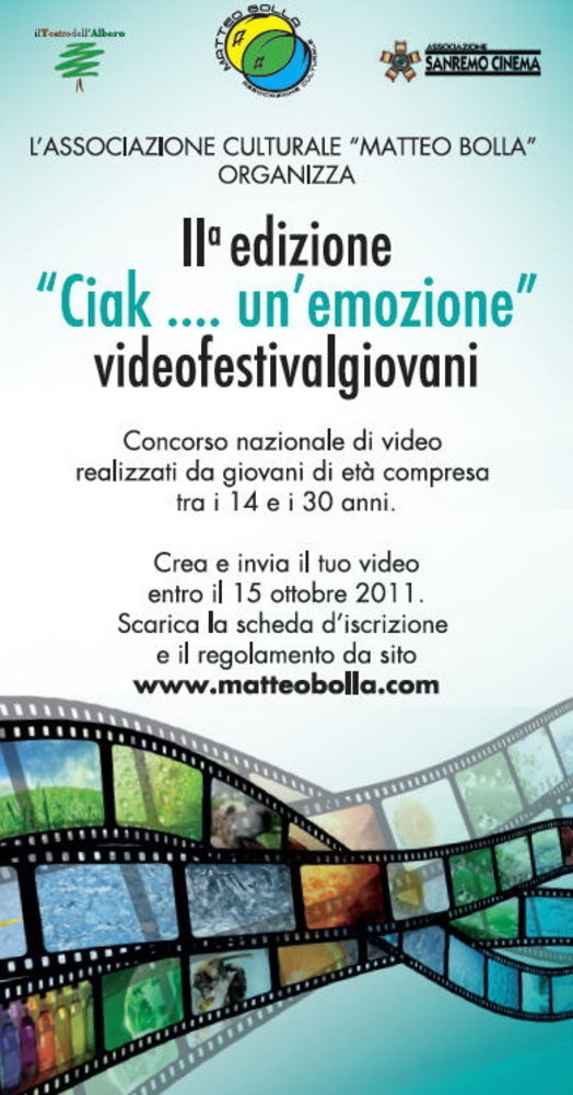L'associazione 'Matteo Bolla' ha organizzato 'Videofestivalgiovani ciak... un'emozione in tour' L'associazione 'Matteo Bolla' ha organizzato 'Videofestivalgiovani ciak... un'emozione in tour'