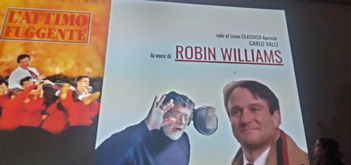 Ventimiglia: Carlo Valli storica voce di Robin Williams ospite del liceo classico Aprosio Ventimiglia: Carlo Valli storica voce di Robin Williams ospite del liceo classico Aprosio