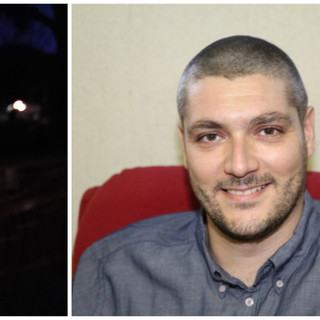 Luca Napoli ed a sinistra, la foto apparsa su Facebook nei giorni scorsi.