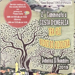 Imperia: domenica prossima, camminata ‘Tra gli ulivi di OliOliva' a Costa d'Oneglia Imperia: domenica prossima, camminata ‘Tra gli ulivi di OliOliva' a Costa d'Oneglia