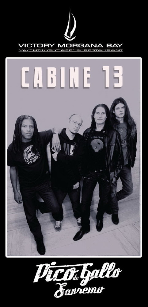 Sanremo: domani sera i 'Cabine 13' al Victory Morgana Bay con il Pico de Gallo Sanremo: domani sera i 'Cabine 13' al Victory Morgana Bay con il Pico de Gallo
