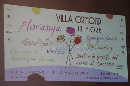 Sanremo: il flower designer della Fondazione Nobel ospite a “Villa Ormond in Fiore” Sanremo: il flower designer della Fondazione Nobel ospite a “Villa Ormond in Fiore”
