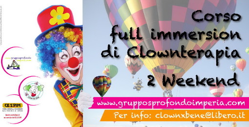 Tra fine marzo ed inizio aprile a Bordighera un corso di 'Clown terapia' con Sprofondo Onlus