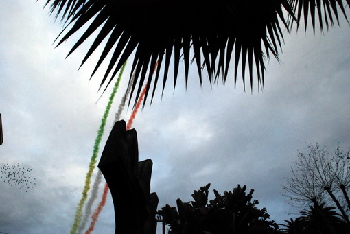 Sanremo: il video di un nostro lettore delle Frecce Tricolori di oggi