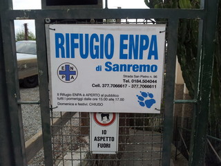 Il rifugio Enpa di Sanremo Il rifugio Enpa di Sanremo